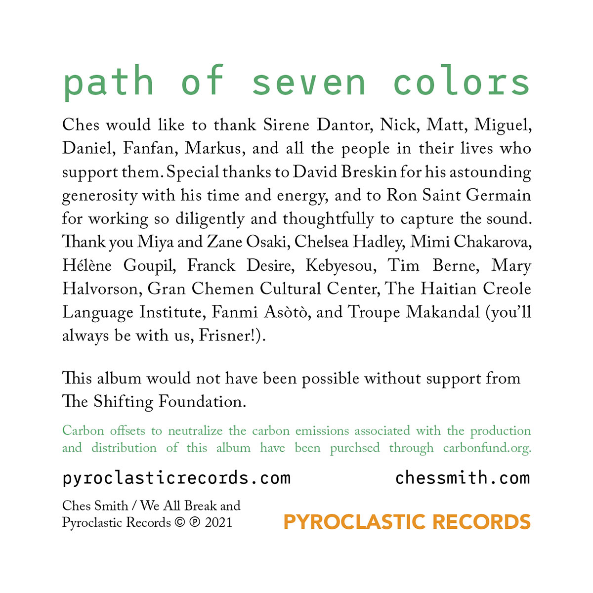 Path of Seven Colors